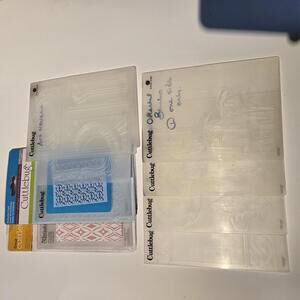 Cuttlebug / Sizzix / Provocraft Embossing Folders / Group of 8 / EUC